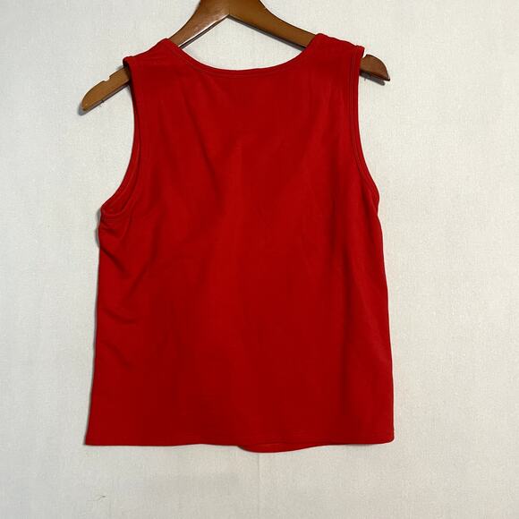 Cabi Women's Knotty Twist Tank Top Red Sleeveless Style - Size M - Picture 4 of 9